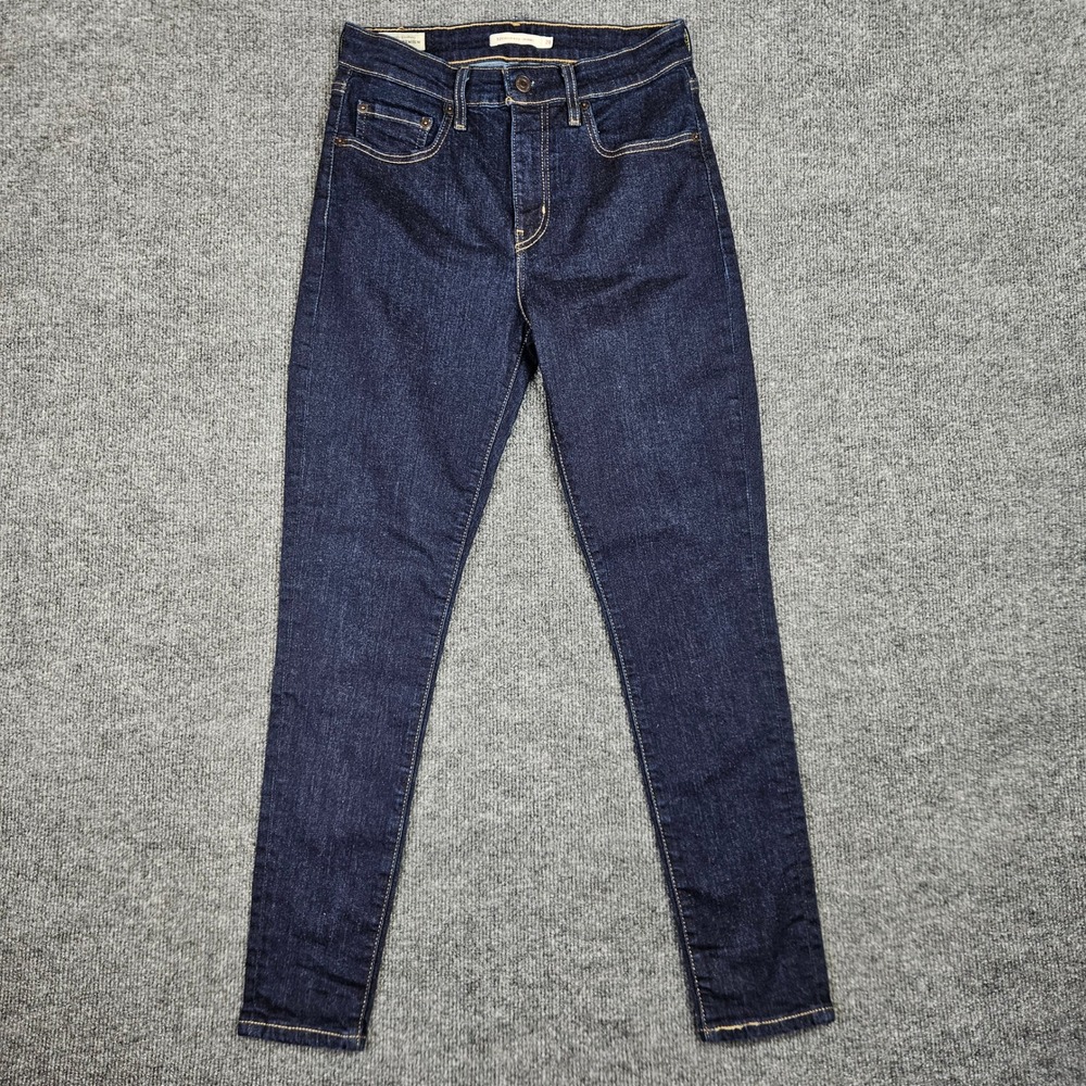 Levi's Premium 721 High Rise Skinny Jeans Women's 28 Dark Wash Blue Stretch